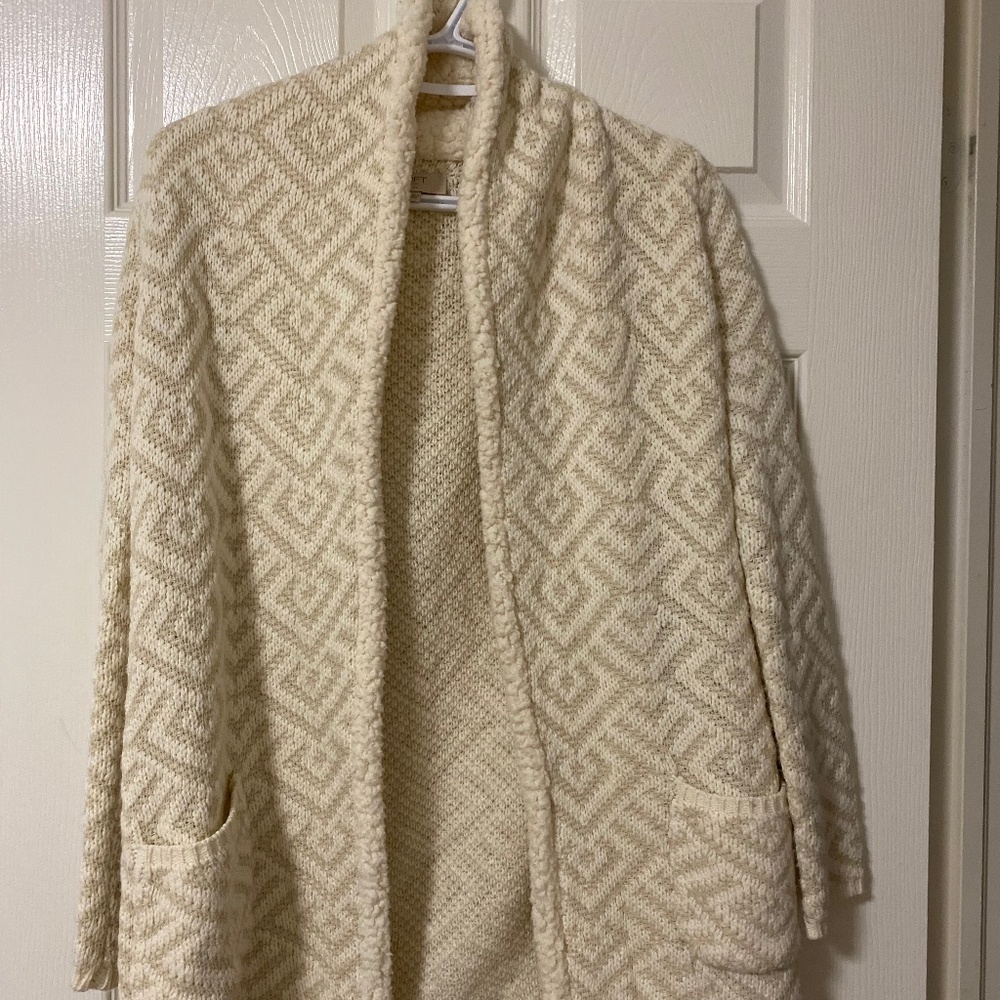 LOFT long beige Color Cardigan